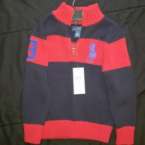 Red and blueRalph Lauren pullover sweater